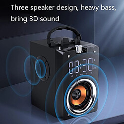 Acheter Yonis Enceinte Bluetooth Multifonction Horloge Subwoofer Speaker Stand Téléphone