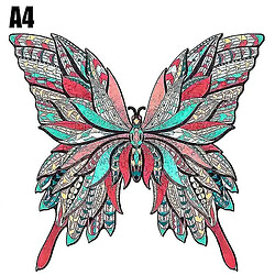 Universal (# A4 Butterfly) Pièges d'animaux de puzzle en bois Famille pour adultes 