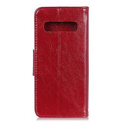 Avis Etui en PU se scinder rouge pour votre Samsung Galaxy S10