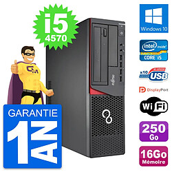 PC Fujitsu Esprimo E720 DT Intel i5-4570 RAM 16Go Disque 250Go Windows 10 Wifi - Occasion