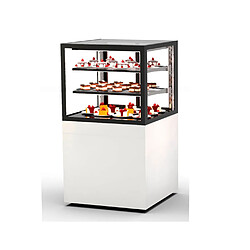 Vitrine Réfrigérée à 4 Faces avec Base 60 Serie Integra - 600 x 600 x 1100 mm et avec Accès Frontal - Sayl