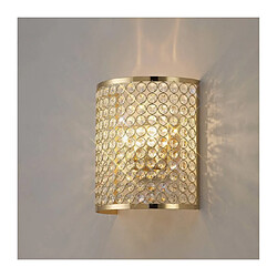 Luminaire Center Applique murale Ava Rectangle 2 Ampoules doré/cristal