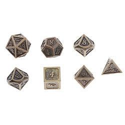 14 Dés Polyédriques PCS Métal Multi-faces Pour échelles De Dragon DnD Pathfinder RPG Dés (contient D20 D12 D10 D8 D6 D4)