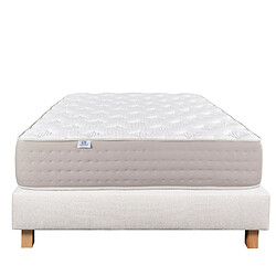 Acheter LUXURY LITERIE Ensemble matelas Dreamlux 140x190 cm + sommier beige ep20cm