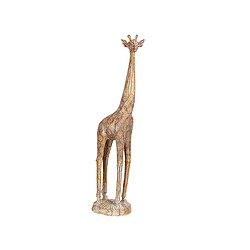 Figurine Décorative Romimex Beige Polyrésine Girafe 19 x 69 x 13 cm 