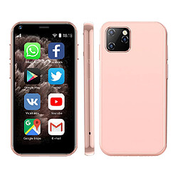 Smartphone Ultra Mince 2.5 Pouces Quad Core Bluetooth Wifi Dual SIM 1GB+8GB 3G + SD 16Go Rose YONIS