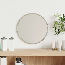 Maison Chic Miroir mural | Miroir Décoration pour Maison Salle de Bain Argenté 20 cm Rond -GKD67284