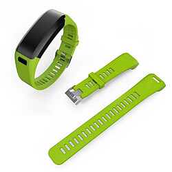 Wewoo Bracelet pour montre connectée Dragonne Sport en silicone Garmin Vivosmart HR 1 Vert 