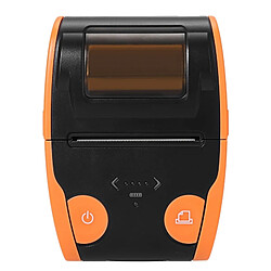 Wewoo Etiqueteuse Orange Imprimante thermique de reçu de position de Bluetooth de 58mm portatif