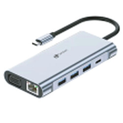 Hub USB LEOTEC Gris 