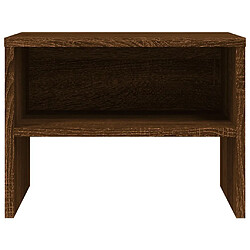 Avis vidaXL Table de chevet Chêne marron 40x30x30 cm Bois d'ingénierie