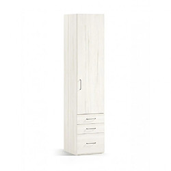 Inside 75 Armoire 1 porte droite 2 tiroirs 1 caisson 62,3 x 57,5 x 220 cm 