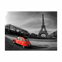 Paris Prix Papier Peint Tour Eiffel & Voiture Rouge 154 x 200 cm