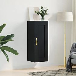 vidaXL Armoire murale noir 34,5x34x90 cm bois d'ingénierie