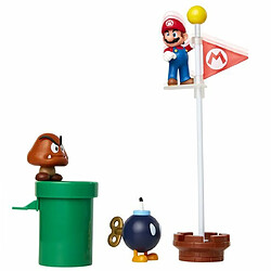 Ludendo Coffret 5 Figurines Super Mario - Plaine du grand chêne