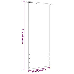 Acheter vidaXL Écran de balcon Vert foncé 80x240 cm Tissu Oxford