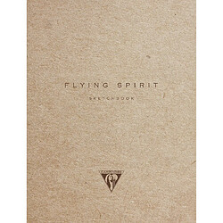 Clairefontaine 930023C Flying Spirit Carnet cousu avec couverture Kraft A6 10,5 x 14,8 cm 100 pages de couleur Ivoire