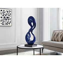 Vente-Unique Grande statue en résine Bleu nuit - L.25 x H.79 cm - CECILIA