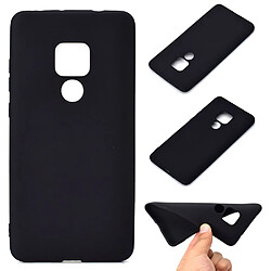 NC Coque en TPU Couleur unie noir mat mat pour votre Huawei Mate 20