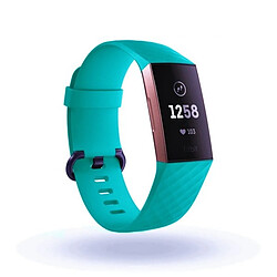 Shot Bracelet Silicone pour FITBIT Charge 4 Grande Taille L 105-133mm Confortable (BLEU) 