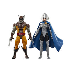 Hasbro Wolverine 50th Anniversary Marvel Legends - Pack 2 figurines Wolverine & Lilandra Neramani 15 cm