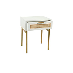 Table de Chevet Bois Elsa Blanc - Ostaria