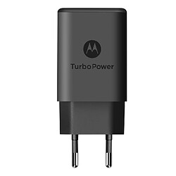 Chargeur Secteur Motorola Original, USB TurboPower 15W Noir