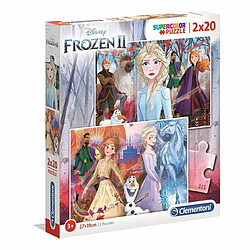 Ludendo Clementoni - Puzzle SuperColor 2x20 pièces - La Reine des Neiges 2