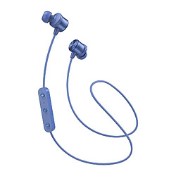 Wewoo Écouteur Bluetooth JR-D3S 4.2 double batterie sport casque oreillette bleu