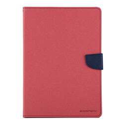 Wewoo Housse Étui Magenta pour iPad Air 2 - Etui en cuir texturé croisé avec fente FANCY DIARY carte et porte-monnaie