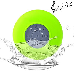 Wewoo Enceinte Bluetooth étanche vert pour iPhone, Galaxy, Sony, Lenovo, HTC, Huawei, Google, LG, Xiaomi, autres smartphones et tous les périphériques IPX4 V2.1 haut-parleur imperméable à l'eau, fonction mains libres, 