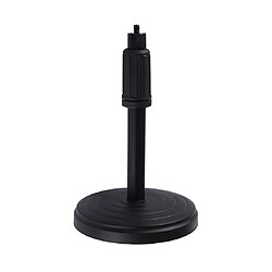 Wewoo Support de bureau à base ronde pour lampe vidéo à anneau LEDhauteur réglable 18cm-28cm