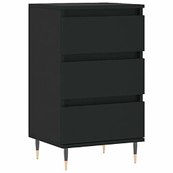 Maison Chic Buffet,Meuble de Rangement,commode pour salon,Cuisine noir 40x35x70 cm bois d’ingénierie -MN90264