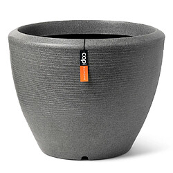 Capi Pot à plantes conique bas Arc Granite 34x25 cm Anthracite