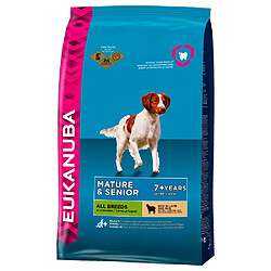 Croquettes Mature 7+ à l'Agneau et Riz pour Chien Sénior - Eukanuba - 2,5Kg