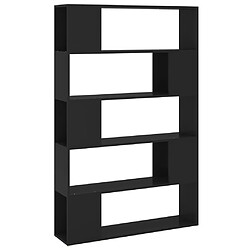 Maison Chic Armoire de livres - Bibliothèque Séparateur de pièce Noir 100x24x155 cm Aggloméré -GKD75499