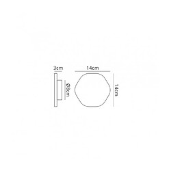 Luminaire Center Applique LED intégré Fusion blanc mat 1 ampoule 4cm