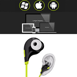 Shot Ecouteurs Bluetooth Sport pour "SAMSUNG Galaxy XCover Pro" Smartphone Sans Fil Bouton Son Kit Main Libre INTRA-AURICULAIRE Unive (JAUNE)