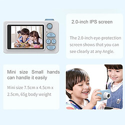 Wewoo Caméra Enfant D9 800W Pixel Lens Fashion Mini sport numérique mince et légère avec écran de 2,0 pouces et étui de protection en forme de grenouille et mémoire 32G pour enfants pas cher