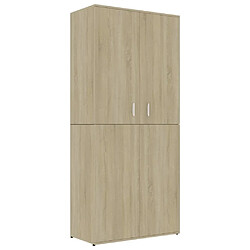 vidaXL Armoire à chaussures Chêne sonoma 80x39x178cm Bois d'ingénierie