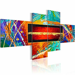 Paris Prix Tableau Imprimé Dance of Rainbow 90 x 200 cm 