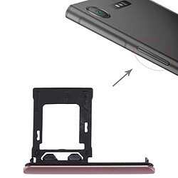 Wewoo Pour Sony Xperia XZ1 SIM rose / Micro SD Carte Plateau Pièce détachée 