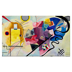 EPIKASA Impression sur Toile Kandinsky Jaune, rouge, bleu