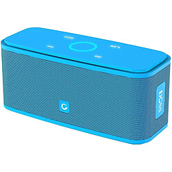 Chrono DOSS Bluetooth Enceinte, Haut Parleur Bluetooth sans Fil, Commande Tactile et Définition Stéréo, Mains Libres, 14 Heures d’Autonomie en Lecture, Enceintes pour Phone, Tablette et TV,Bleu