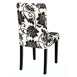 Acheter Mendler Lot de 2 chaises de séjour Littau ~ tissu jacquard, pieds foncés