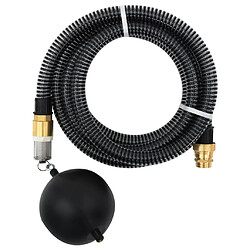 vidaXL Tuyau d'aspiration avec raccords en laiton noir 1,1" 25 m PVC