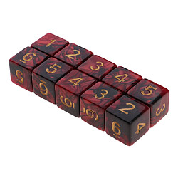 30Pcs Dés à 6 Faces Bicolore Jouet D & D MTG Dice, Jeu de Dés pas cher