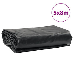 vidaXL Bâche anthracite 5x8 m 650 g/m² pas cher