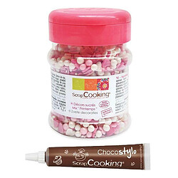 Scrapcooking Décors sucrés Printemps + 1 Stylo chocolat