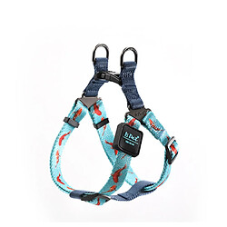 Universal Réglage de la couleur du gouvernail pour chiens de compagnie Poignée facile à contrôler pour petits chiens de grande taille Entraînement Marche Harness | Harness (Bleu) 